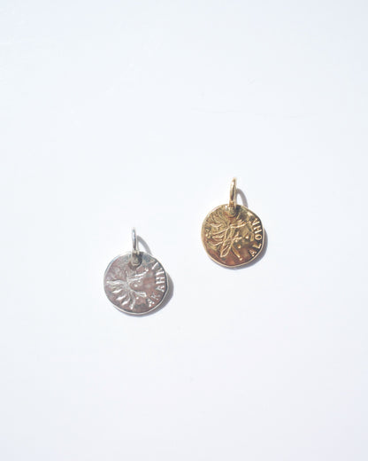 K18plating〈Flower lei〉Coin charm-Gold-