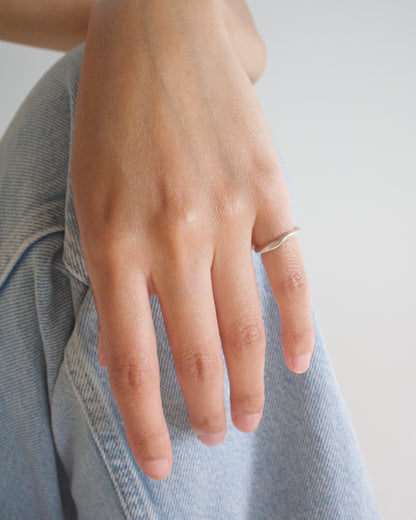 〈OPEN WATER〉Silver-Pinky ring-