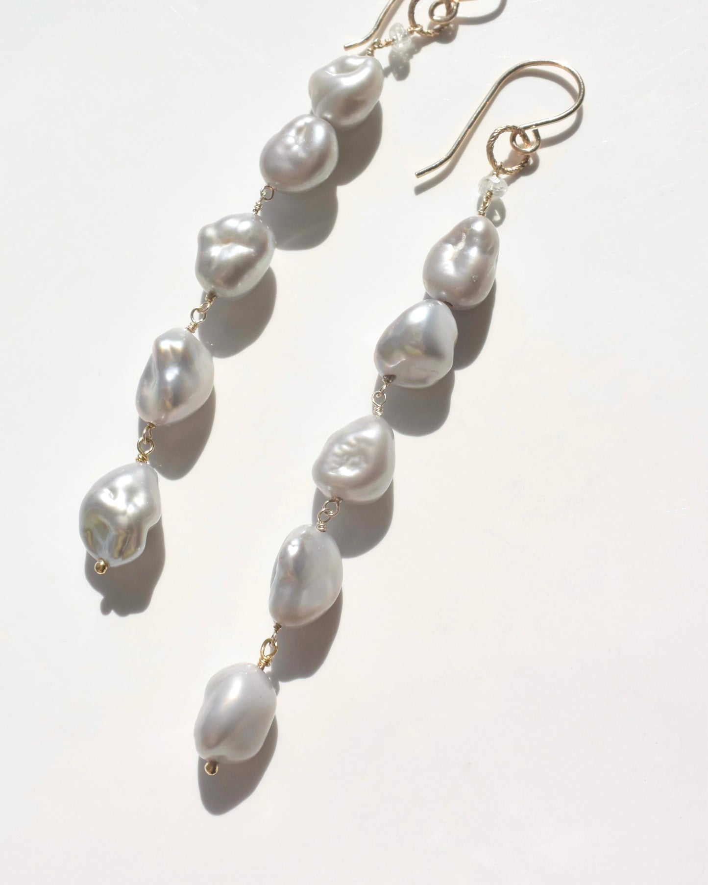14KGF〈Fresh water pearl〉Gray-3-