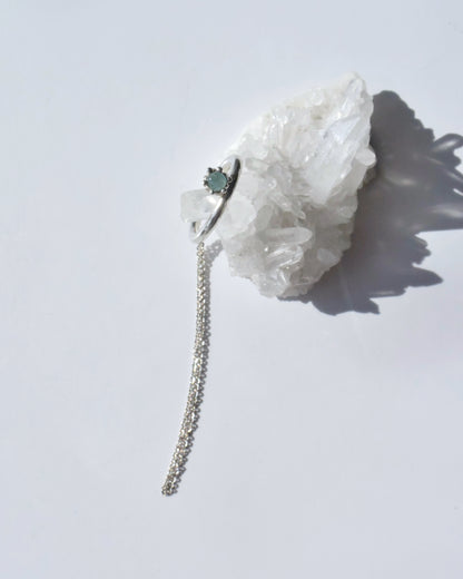 Silver 〈Ear cuff〉Grandidierite