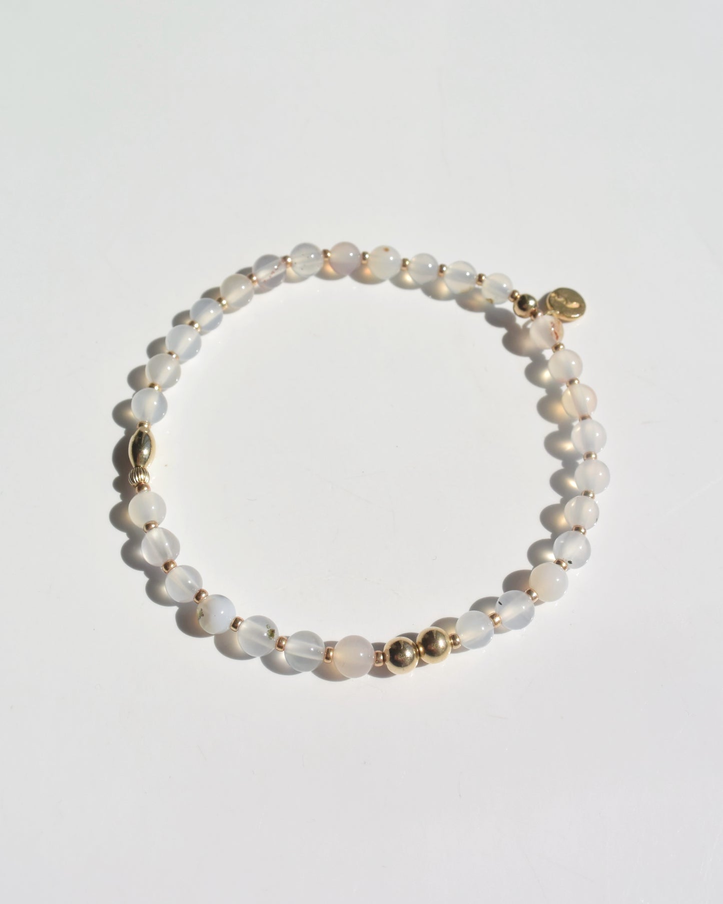 ［先行受注販売］14KGF〈Rounda -Bracelet-〉Agate