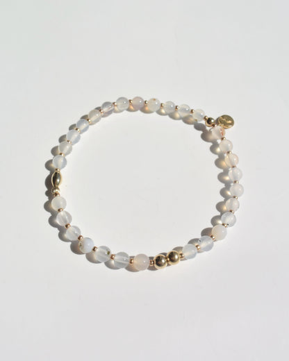［先行受注販売］14KGF〈Rounda -Bracelet-〉Agate