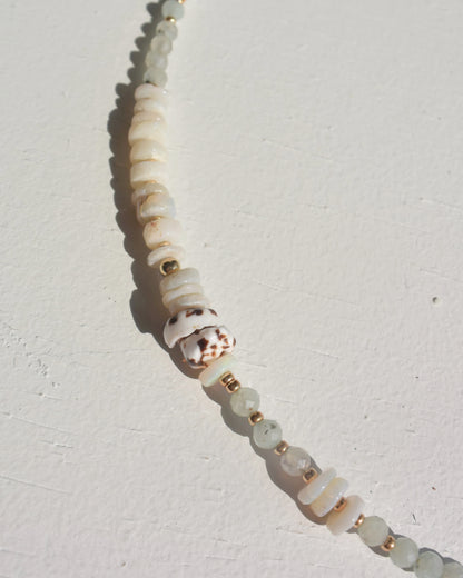 14KGF〈Earthing beads necklace〉Jasper&Opal