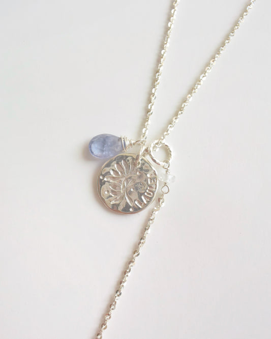 ［即納］Silver〈Flower lei coin necklace〉