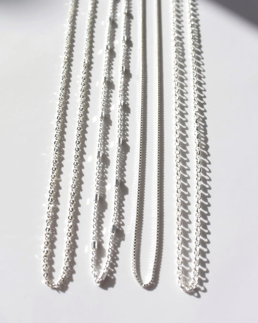 Silver〈Chain necklace〉