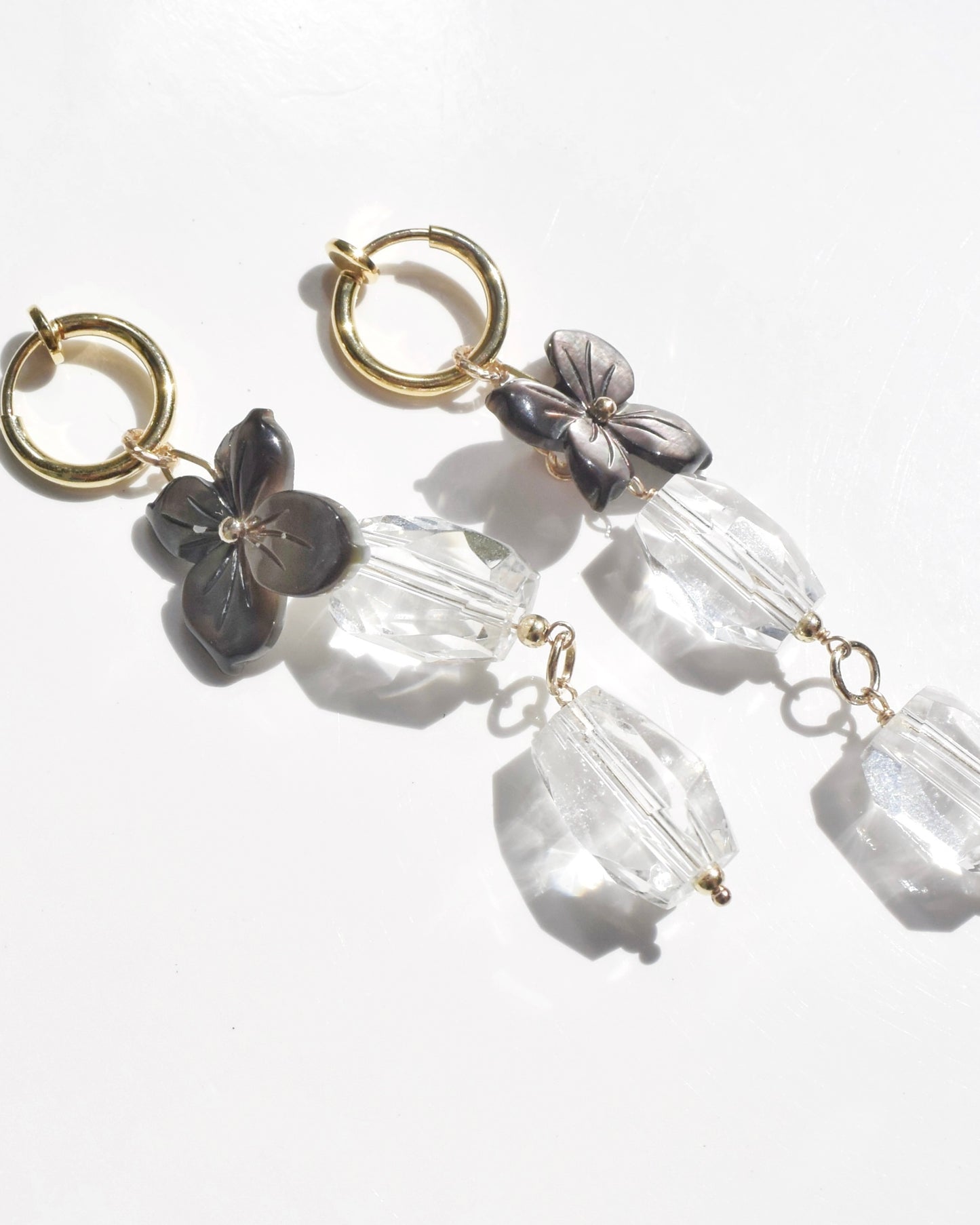 〈Crystal quartz〉Earrings