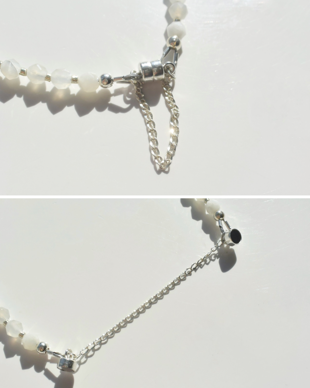 Silver〈Magnet Bracelet〉Fresh water pearl