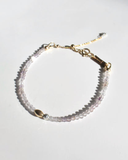 14KGF〈Cacoxenite in quartz〉Bracelet