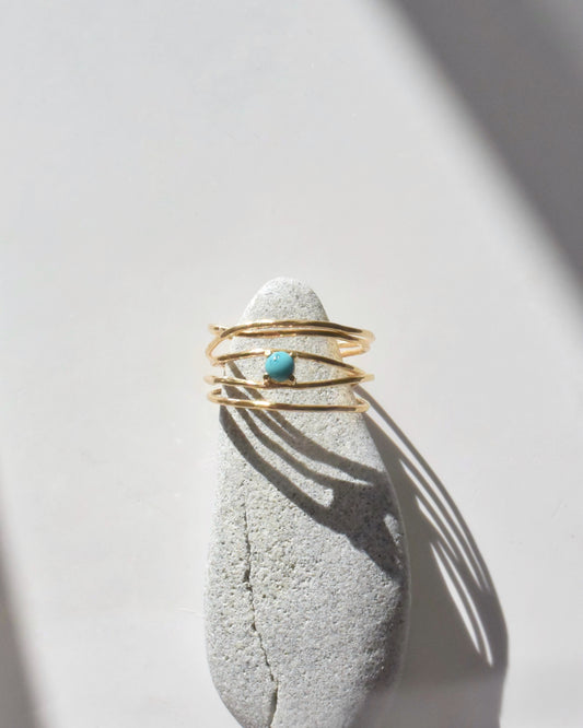 K18pt〈Spinning bubbles　by good intuition〉Turquoise