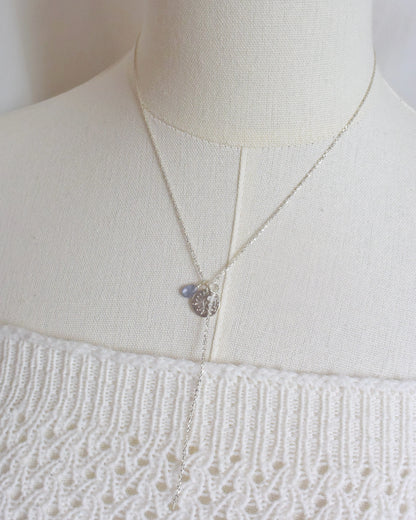 ［即納］Silver〈Flower lei coin necklace〉