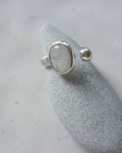 Silver Ring -Hyalite Opal-