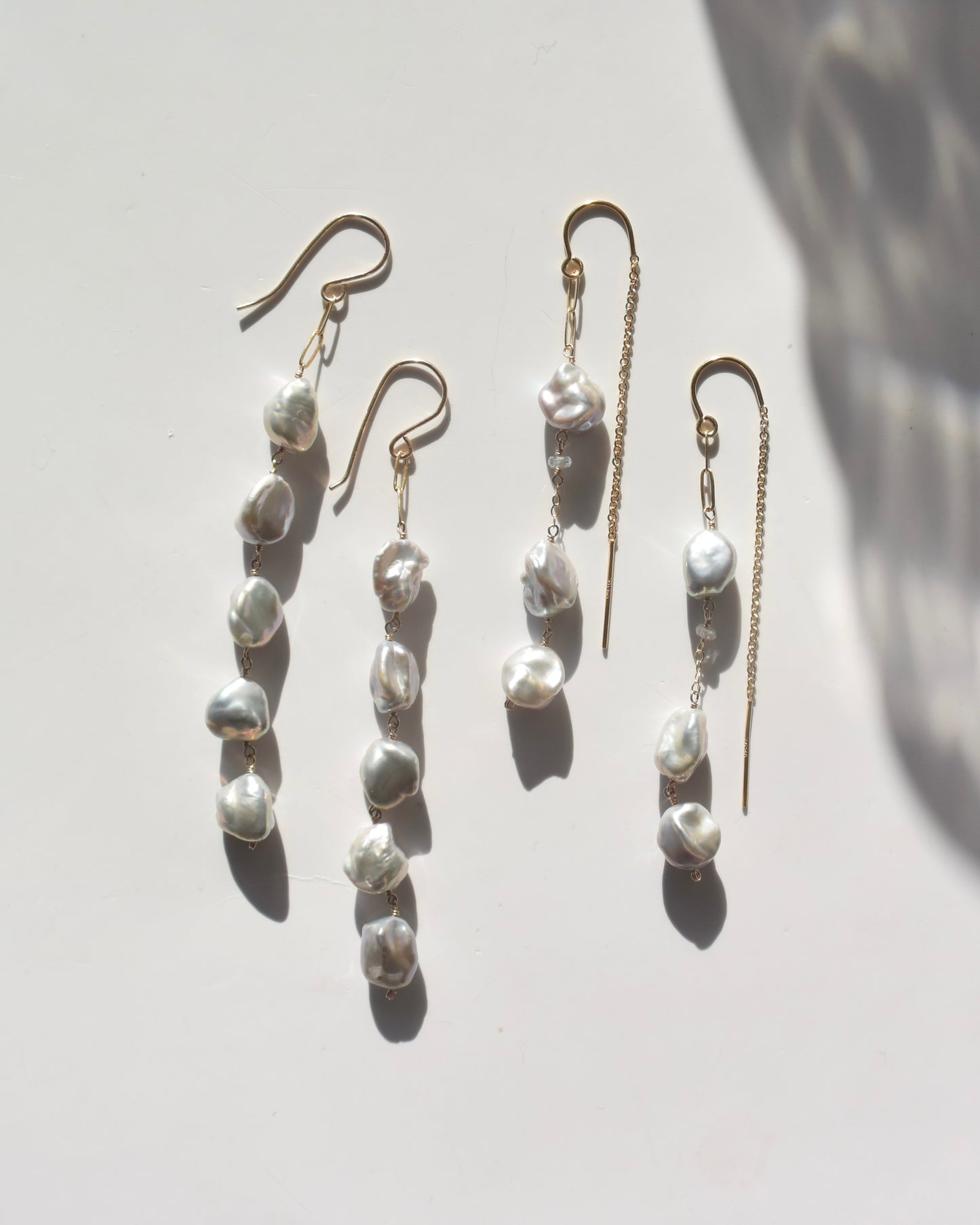 14KGF〈Fresh water pearl〉Gray-2-