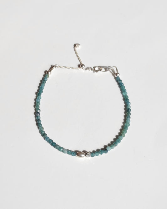 Silver〈Real to you-Bracelet-〉Blue tourmaline