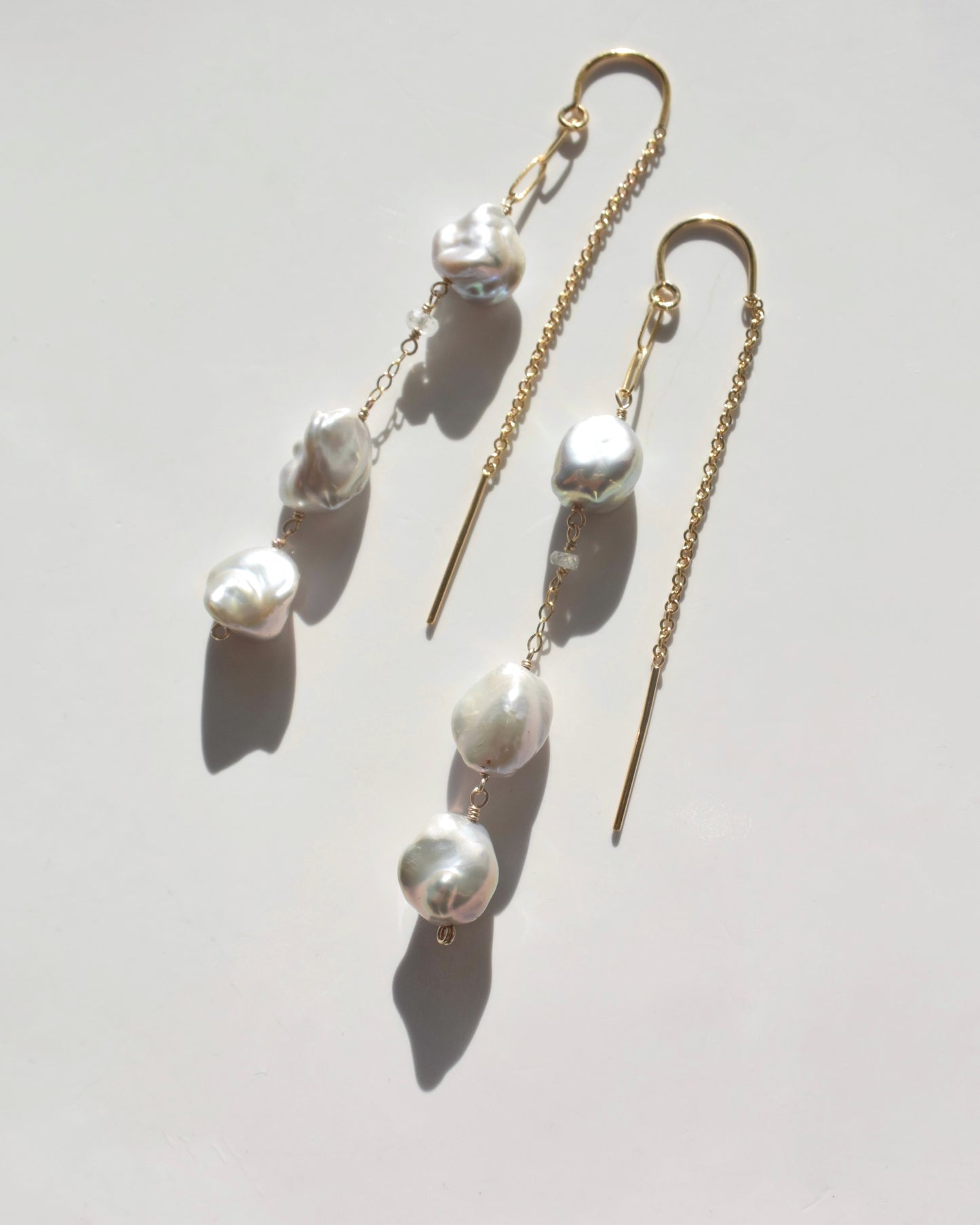 14KGF〈Fresh water pearl〉Gray-2-
