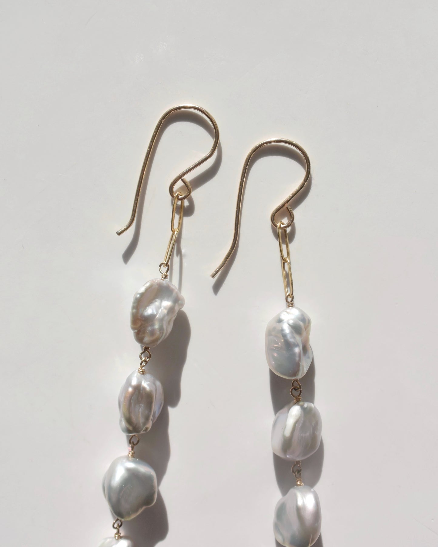 14KGF〈Fresh water pearl〉Gray-1-