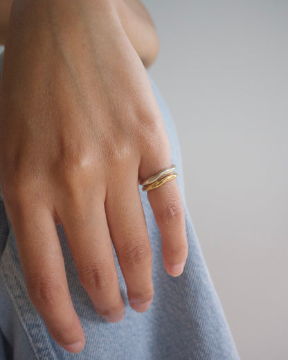 〈OPEN WATER〉Gold-Pinky ring-