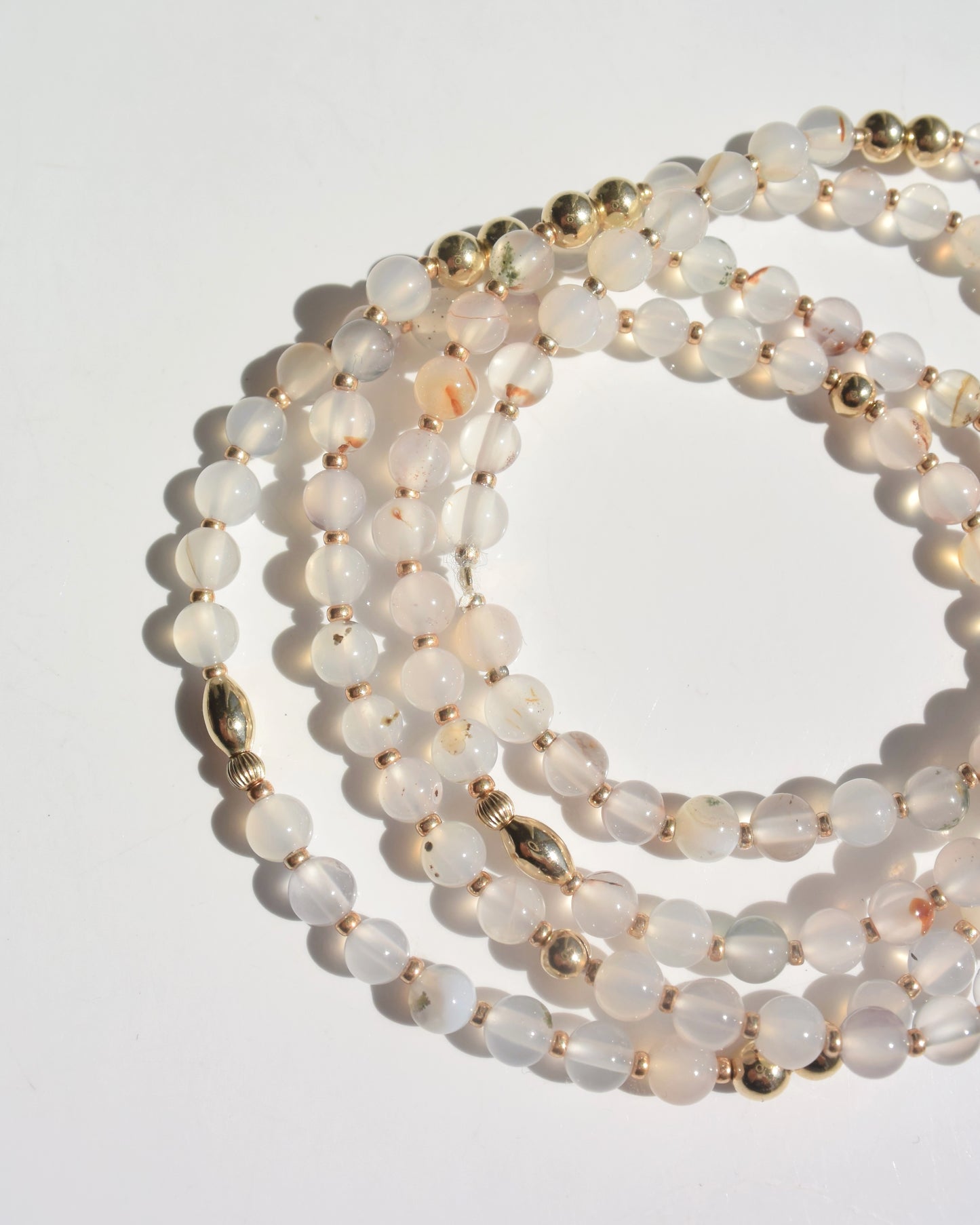 ［先行受注販売］14KGF〈Rounda -Bracelet-〉Agate
