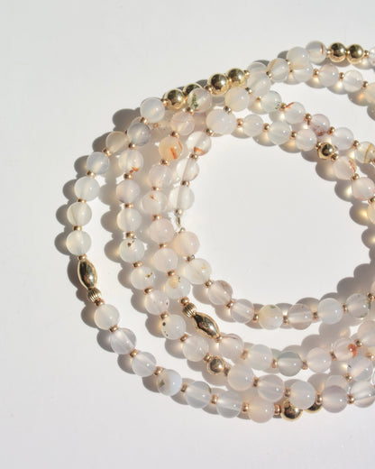 ［先行受注販売］14KGF〈Rounda -Bracelet-〉Agate