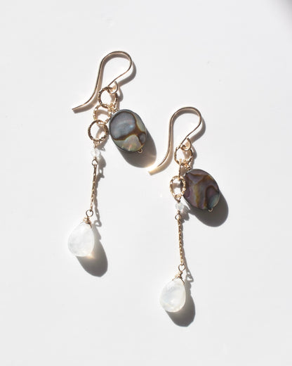 14KGF〈Abalone shell〉Earrings