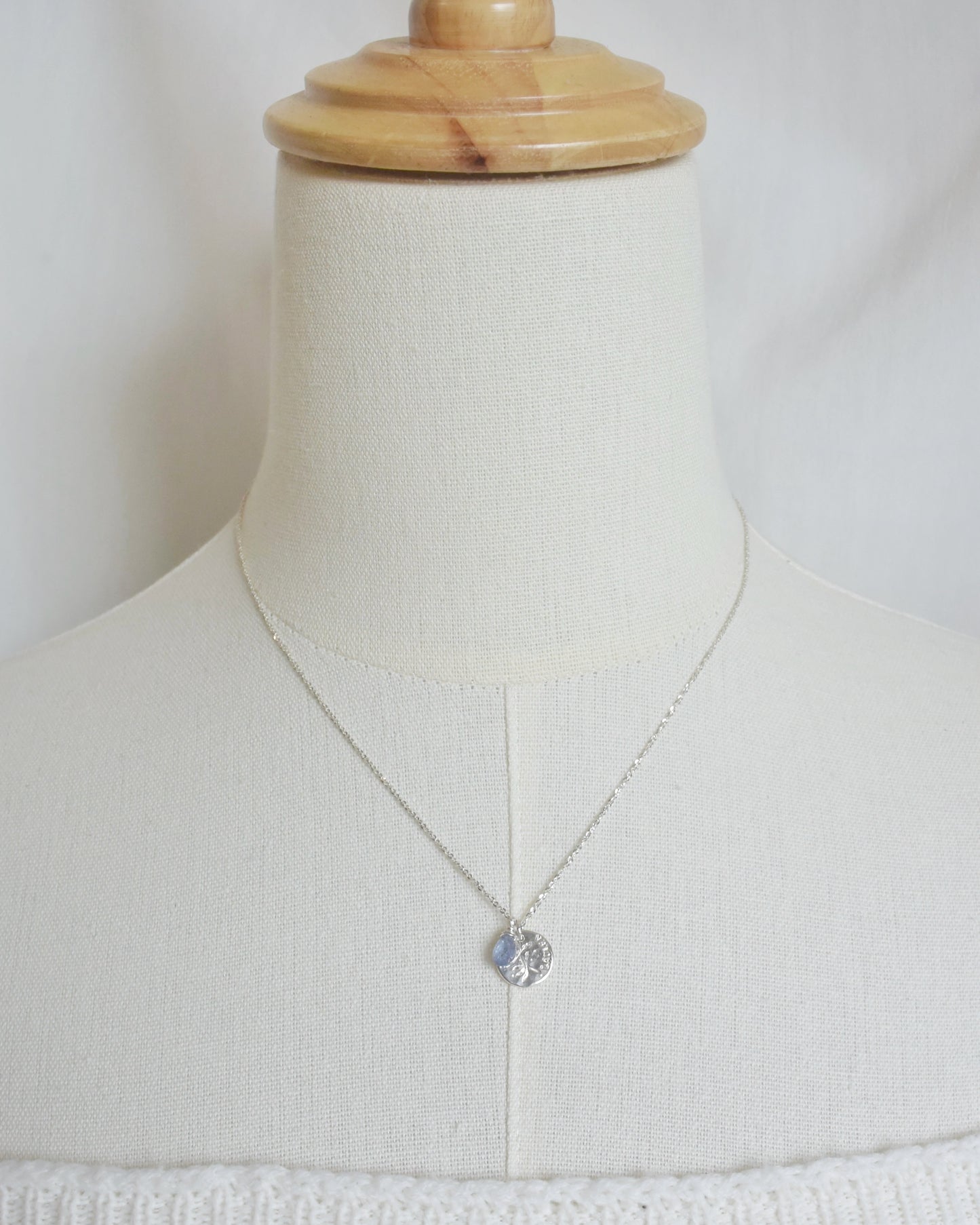 ［即納］Silver〈Flower lei coin necklace〉