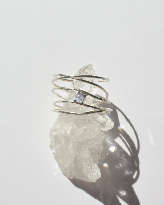 ［一点物］〈Spinning bubbles〉by good intuition -Tanzanite/13号-