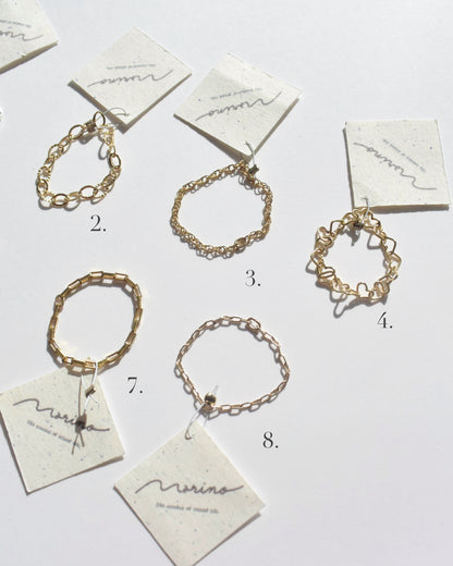［送料無料］Silver＆14KGF〈ChaIn rIng〉