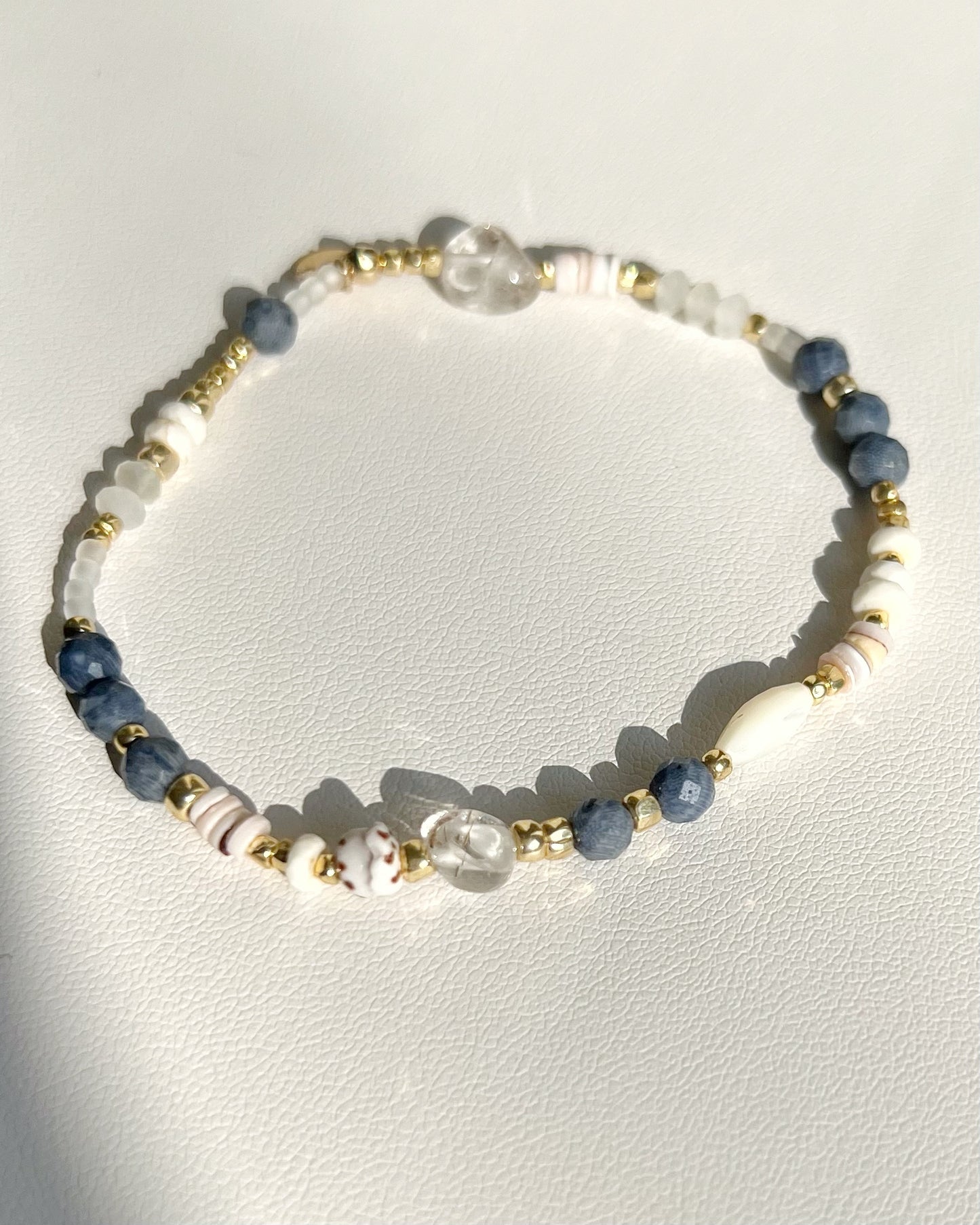 〈Rubber  bracele〉Blue coral