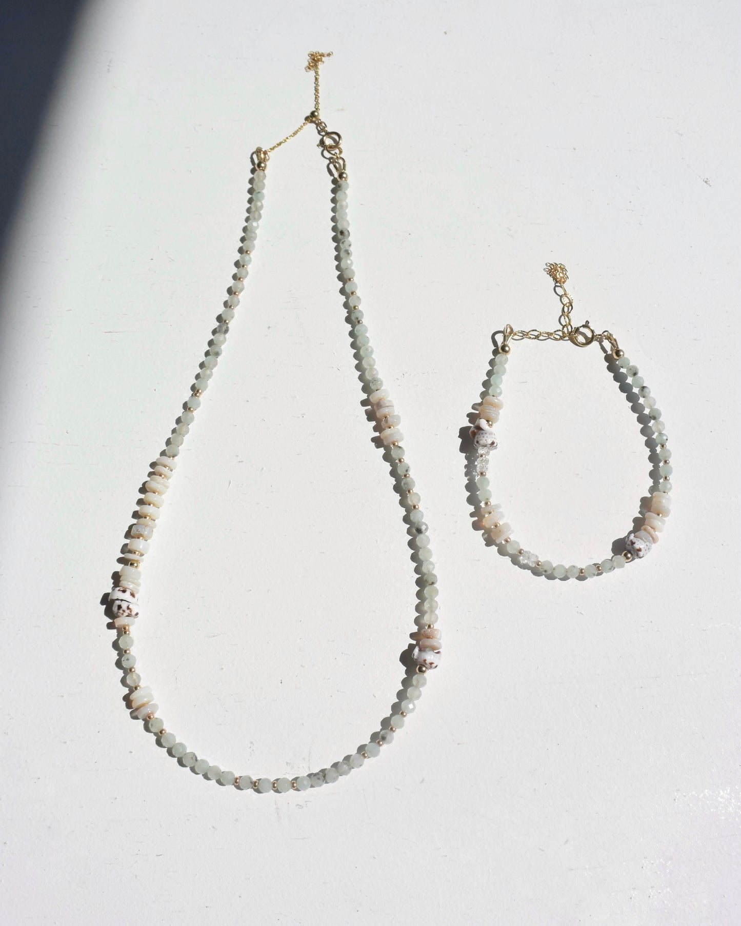 14KGF〈Stone Bracelet〉Jasper&Opal