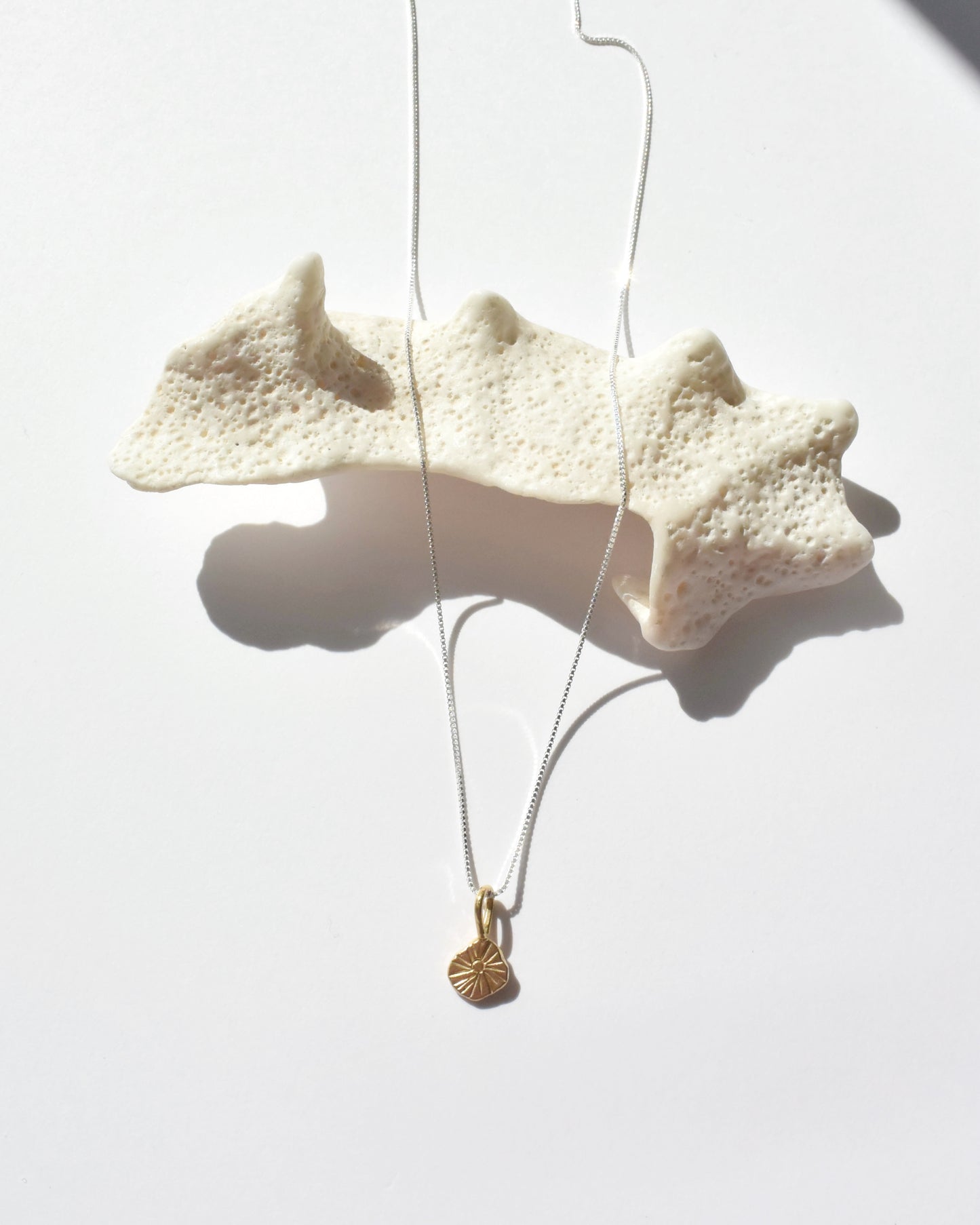 Silver＆K18plating〈Sunshine charm〉 Necklace