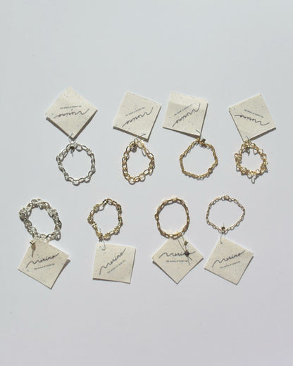 ［送料無料］Silver＆14KGF〈ChaIn rIng〉