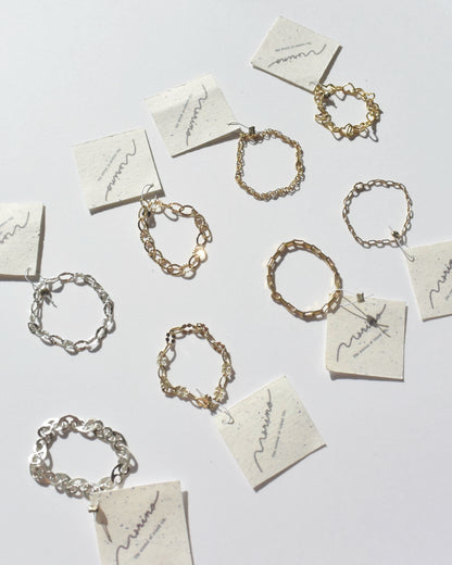 ［送料無料］Silver＆14KGF〈ChaIn rIng〉