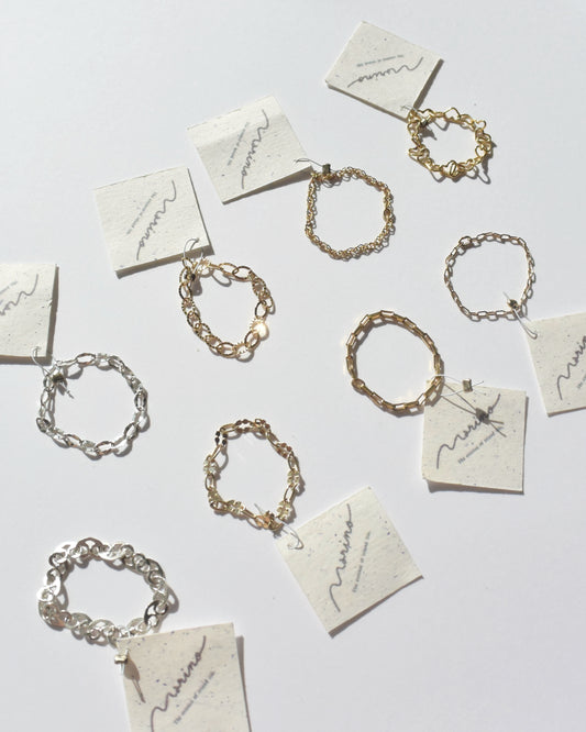 ［送料無料］Silver＆14KGF〈ChaIn rIng〉