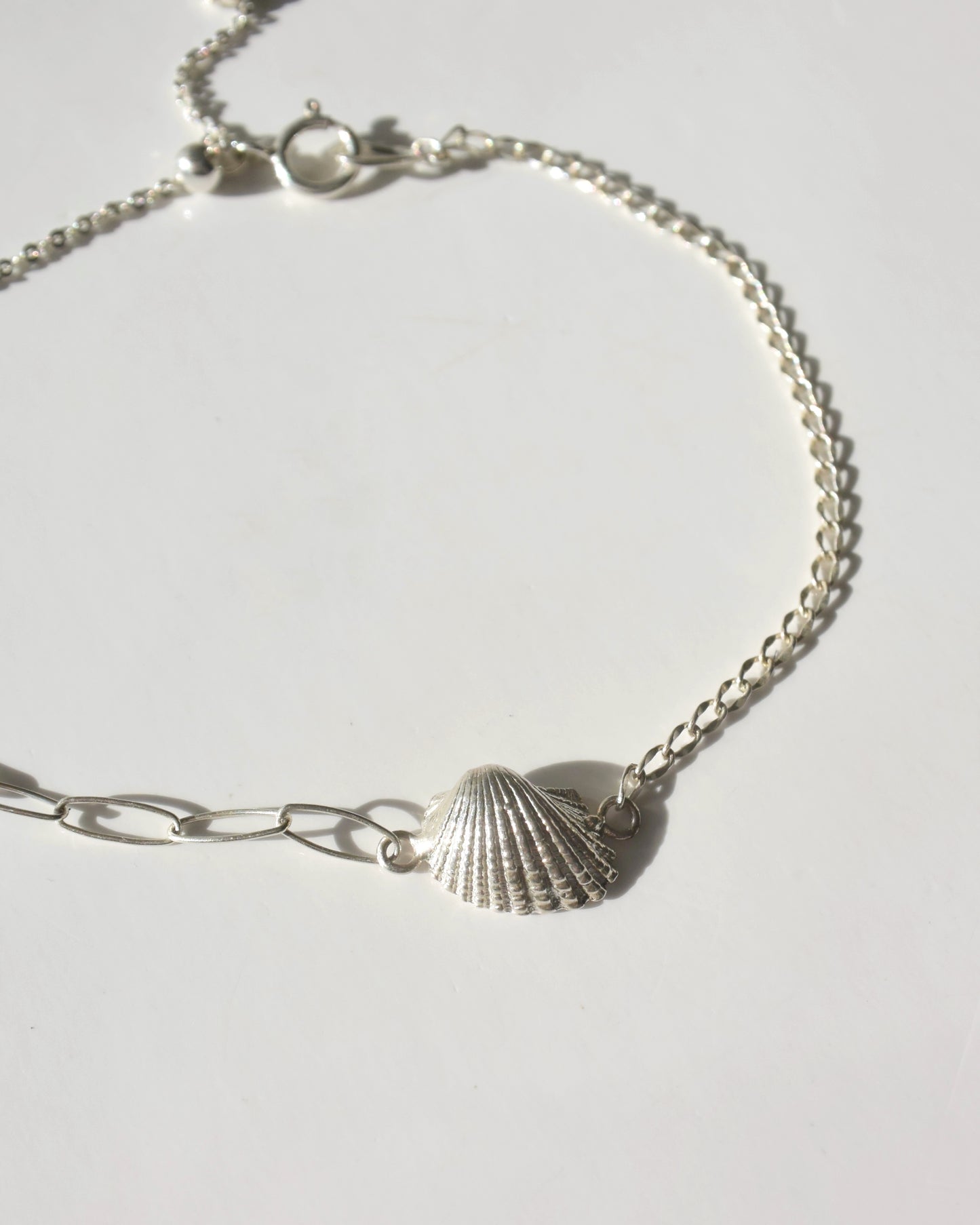 Silver〈Cast of real ocean〉Bracelet-B-