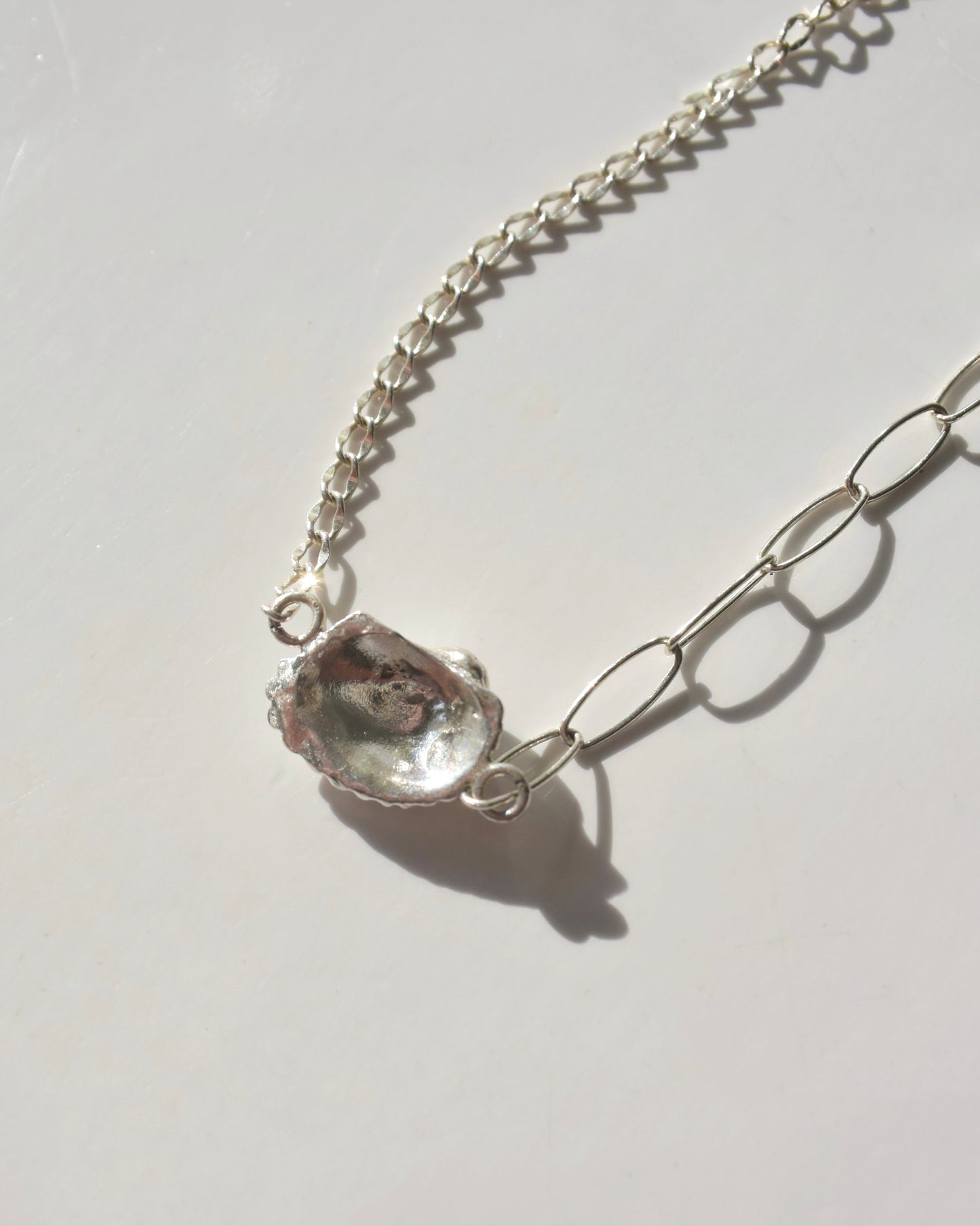 Silver〈Cast of real ocean〉Bracelet-B-