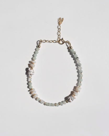 14KGF〈Stone Bracelet〉Jasper&Opal