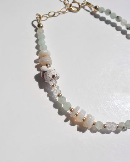 14KGF〈Stone Bracelet〉Jasper&Opal