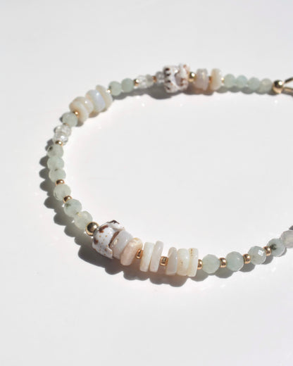 14KGF〈Stone Bracelet〉Jasper&Opal