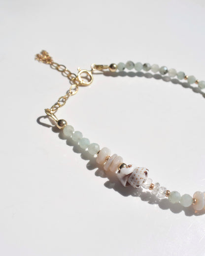 14KGF〈Stone Bracelet〉Jasper&Opal