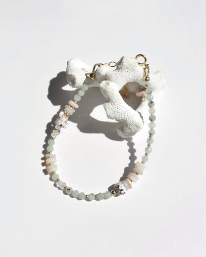 14KGF〈Stone Bracelet〉Jasper&Opal