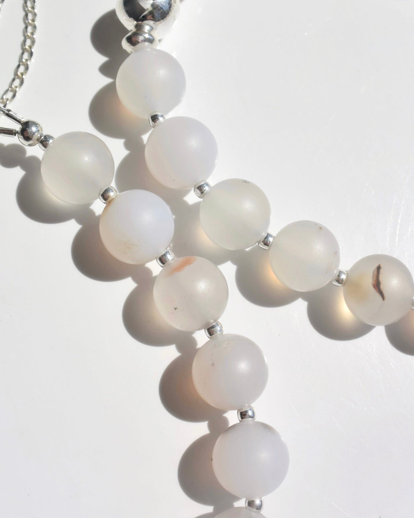 Silver〈Rounda-Bracelet-〉Agate