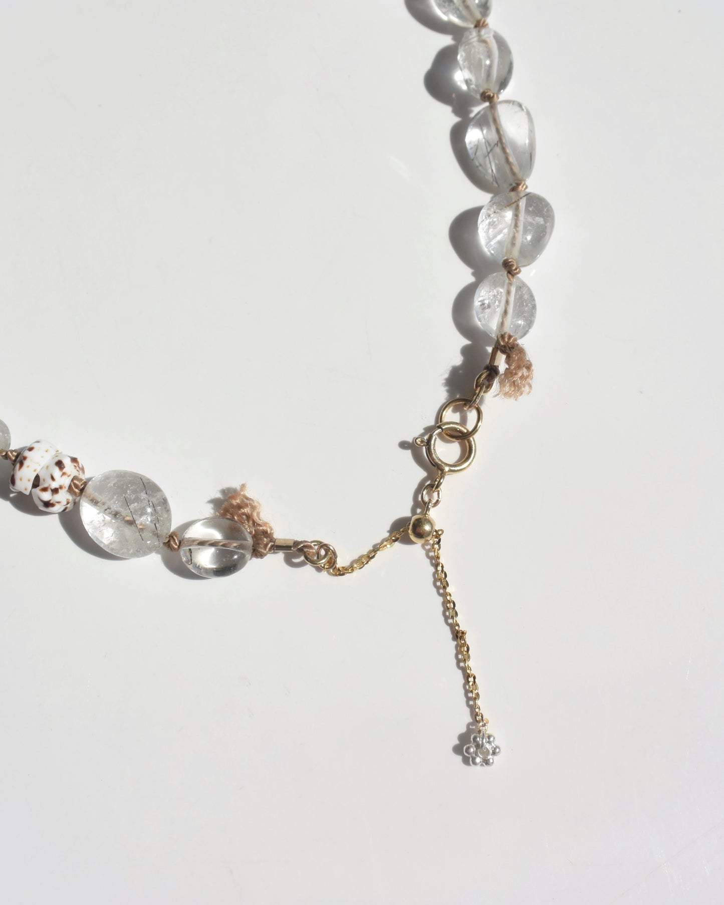 14KGF〈Silk cord necklace〉Rutile Quartz