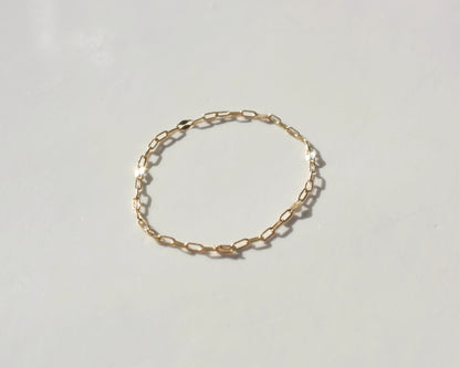 K10&K18〈Skin jewels-Chain ring-〉Lino