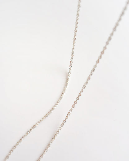 ［即納］Silver〈Flower lei coin necklace〉