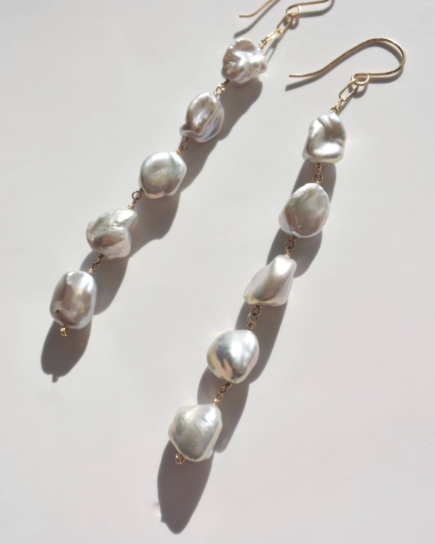 14KGF〈Fresh water pearl〉Gray-1-
