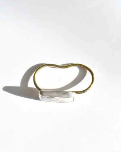 Silver & Brass〈Two finger ring〉Wild horse