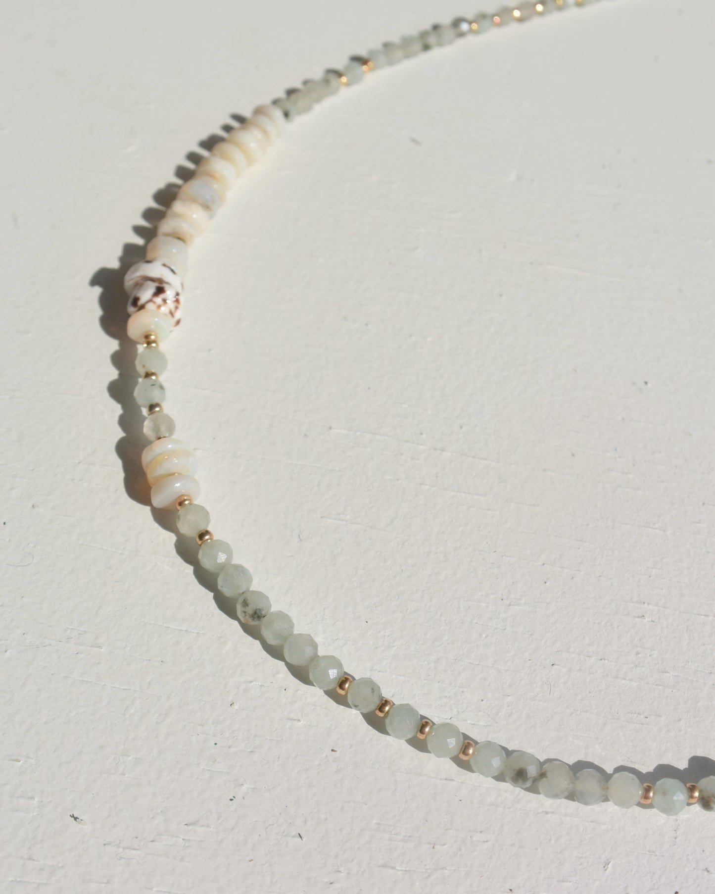 14KGF〈Earthing beads necklace〉Jasper&Opal