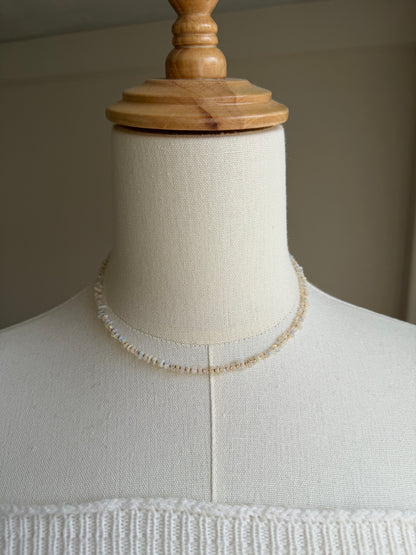 14KGF〈Earthing beads necklace〉Opal