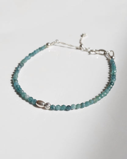 Silver〈Real to you-Bracelet-〉Blue tourmaline
