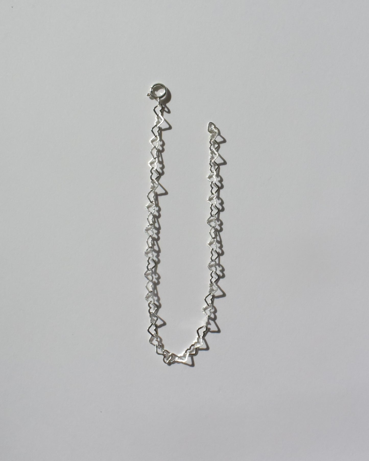 ［送料無料］Silver〈Heart chain 〉Bracelet