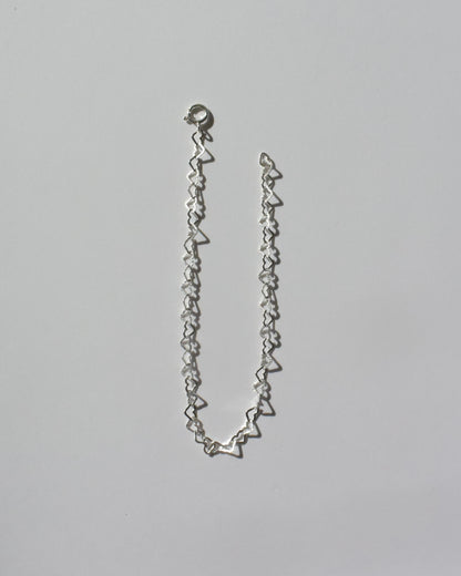 ［送料無料］Silver〈Heart chain 〉Bracelet
